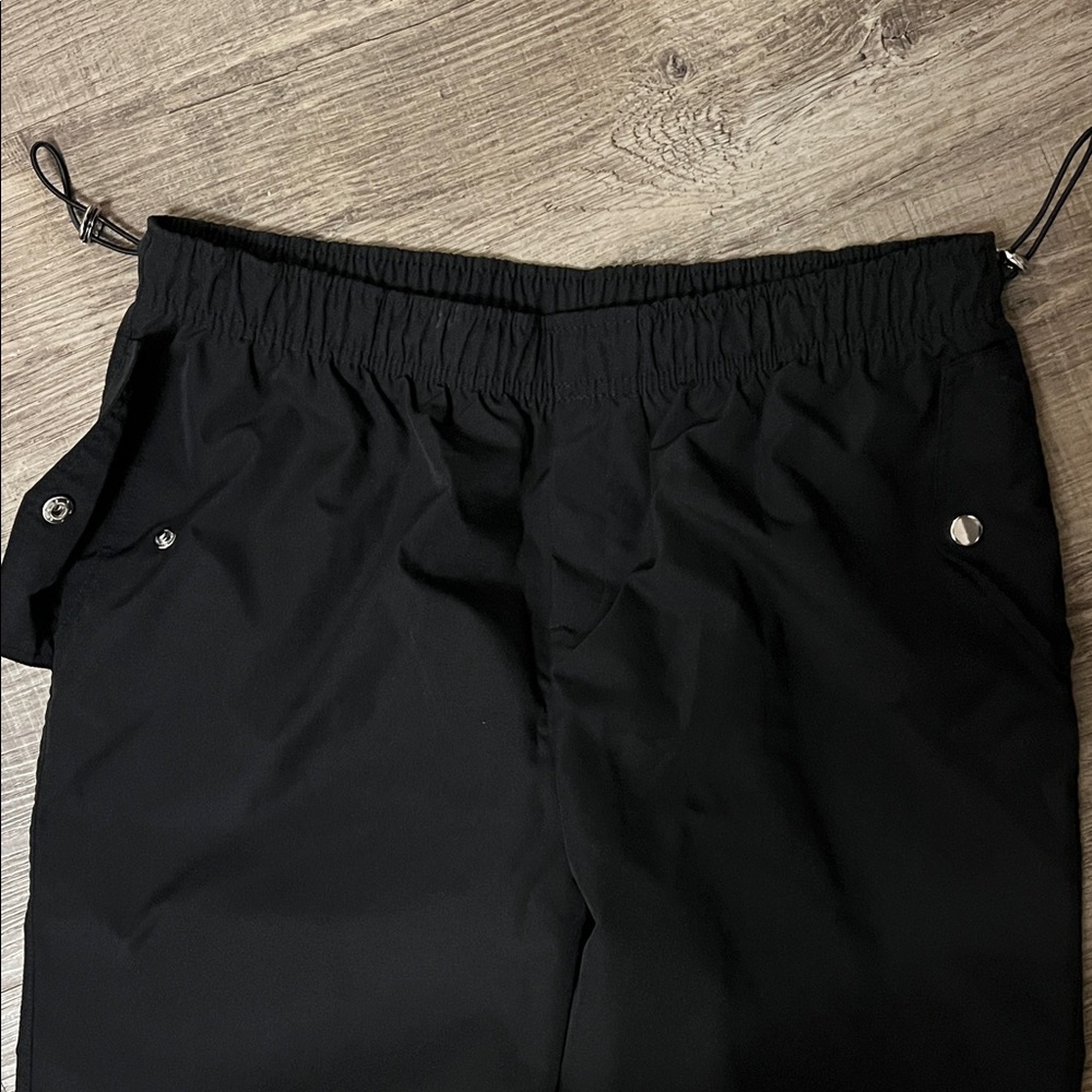 Black Drawstring Pants - Picture 2 of 4